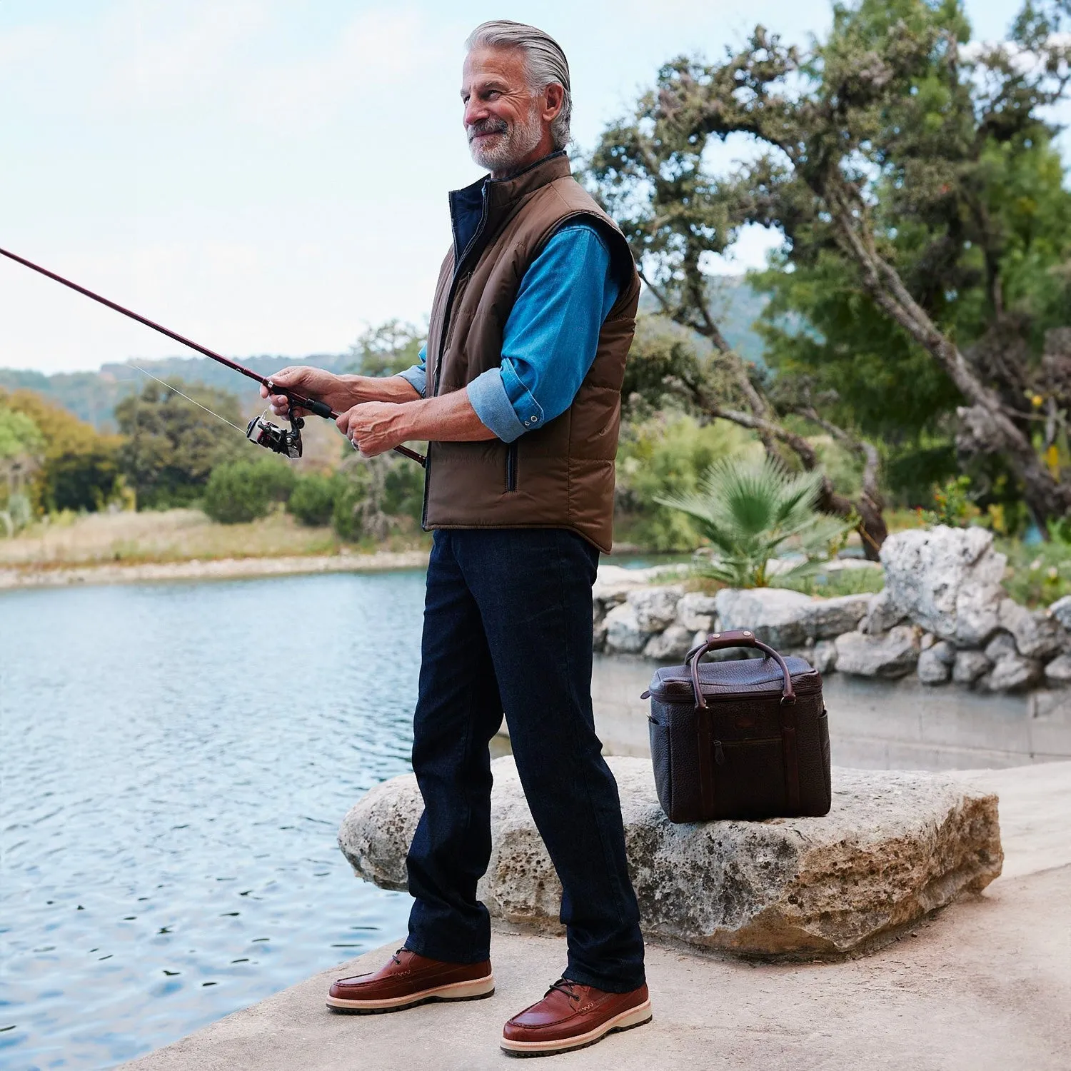 Ranger II Moccasin Oxford :: Chocolate Air Step Calm Walk
