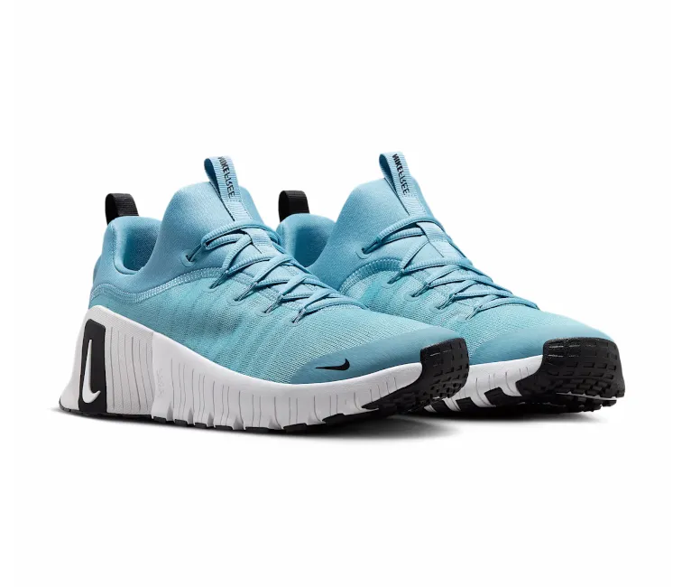 running on an indoor track shoes for short - distance Men??s Nike Free Metcon 6 (White/Turquoise)