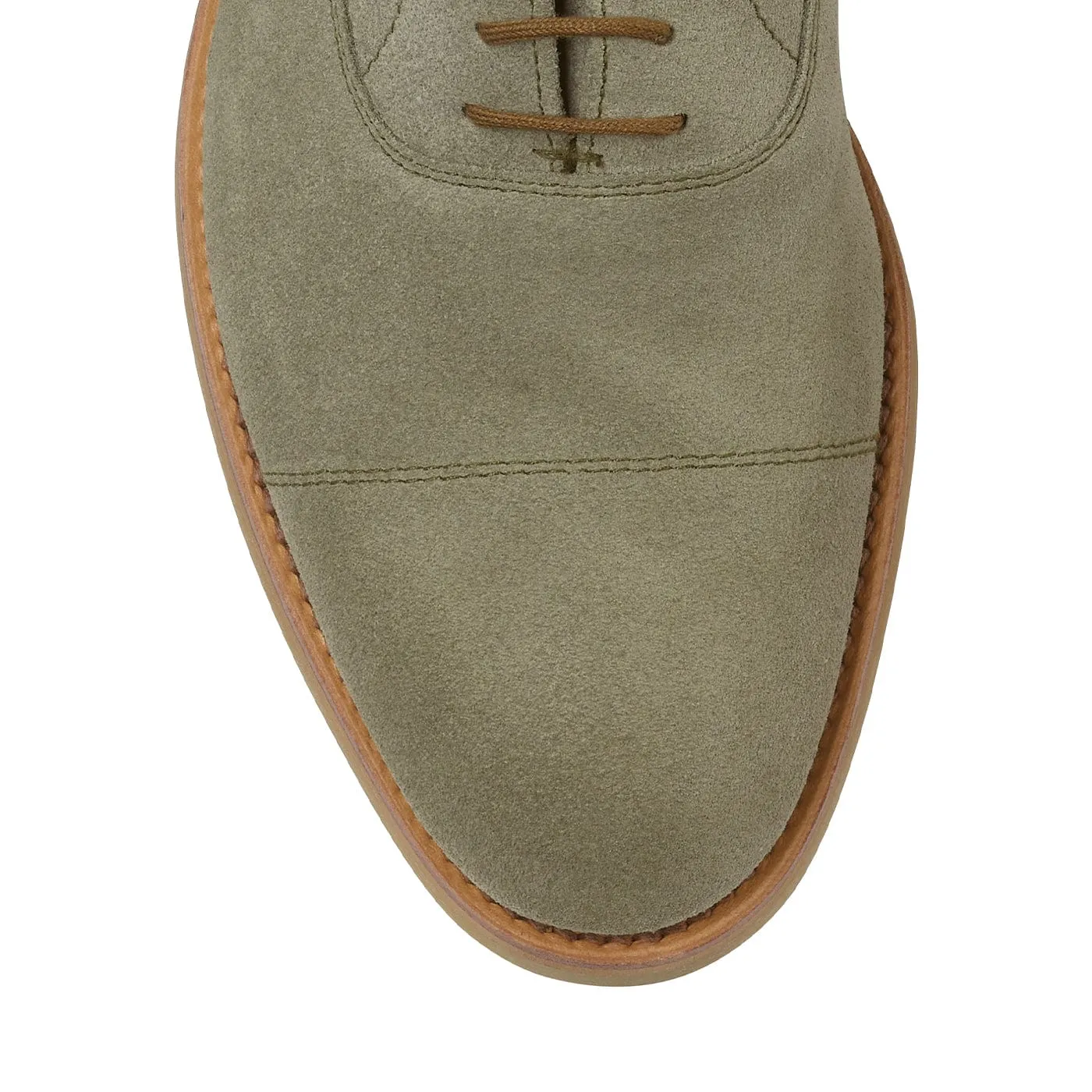 Designer Oxfords Arch support Tresco Pistachio Suede