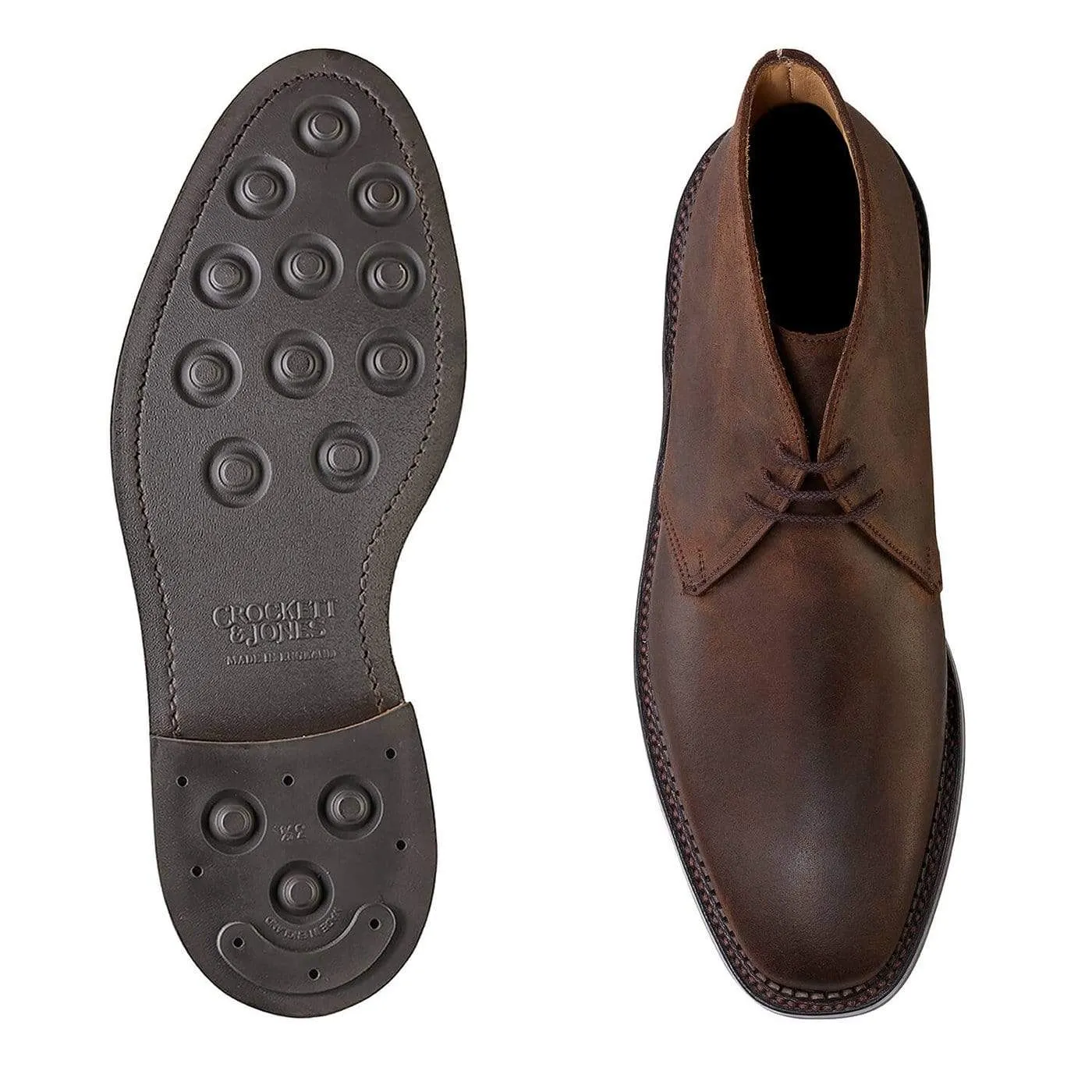 Molton Dark Brown Rough-Out Suede Stylish Comfort