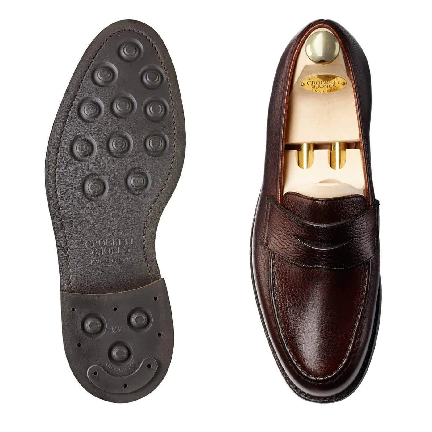 waterproof Lift Add Boston Dark Brown Country Calf Grain