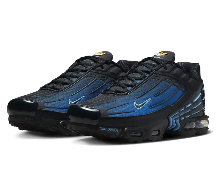 Comfort - fit eco - friendly - feature shoes Men's Nike Air Max TN III (Black/University Blue)