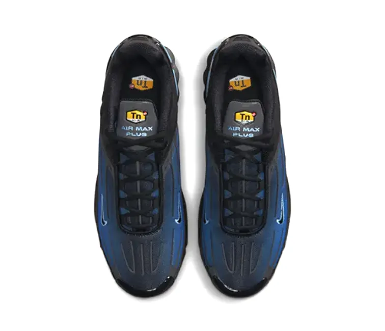 Men's Nike Air Max TN III (Black/University Blue) advanced runners' shoes Flexible