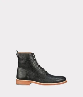 6" Lace Up Derby Boot :: Black perfect size