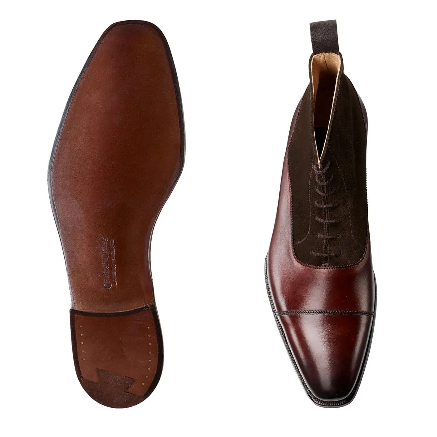 Charlton Chestnut Calf & Dark Brown Suede Simple Statement