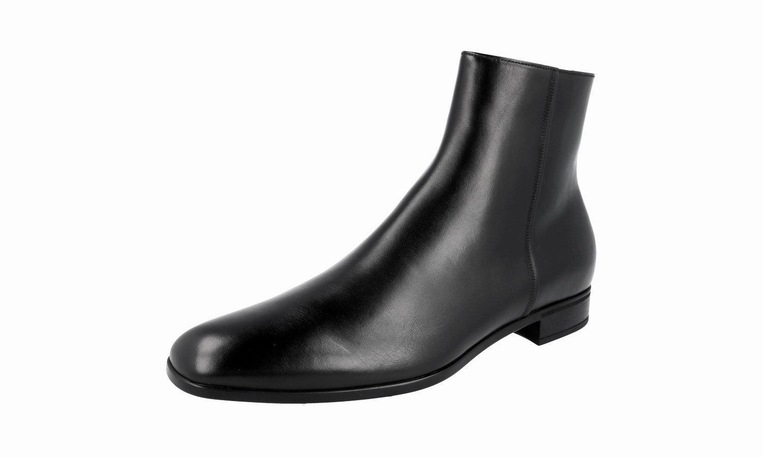 Prada Men's Black Leather Half-Boot 2TC038 Night Style Holiday Chicfit