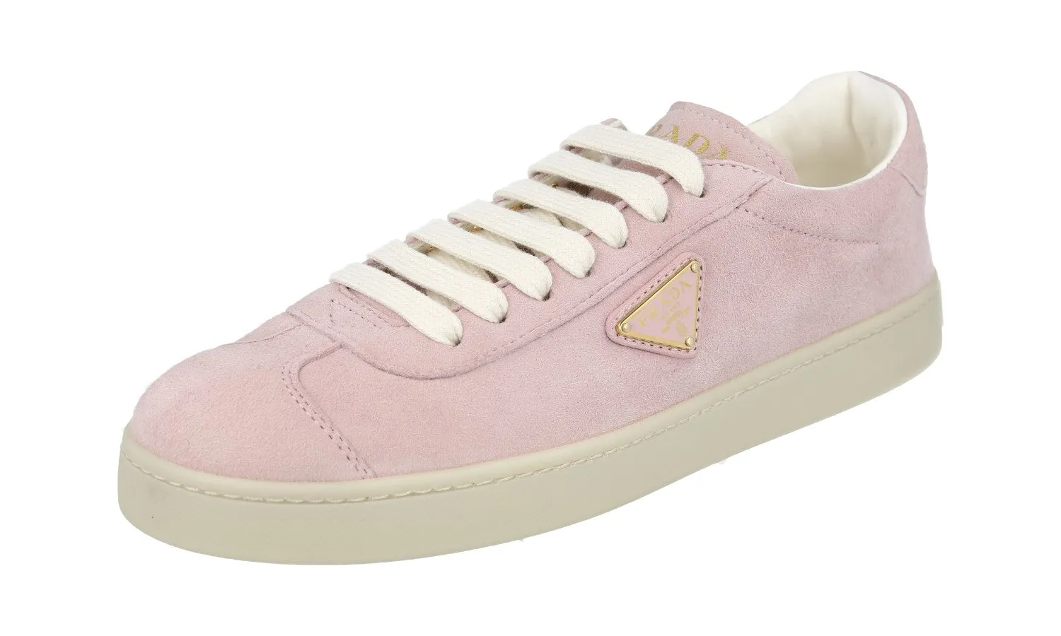 Prada Women's Purple Leather Lane Downtown Sneaker 1E413N Hydrophobic Fabric Treatment Eco Friendly Fabric