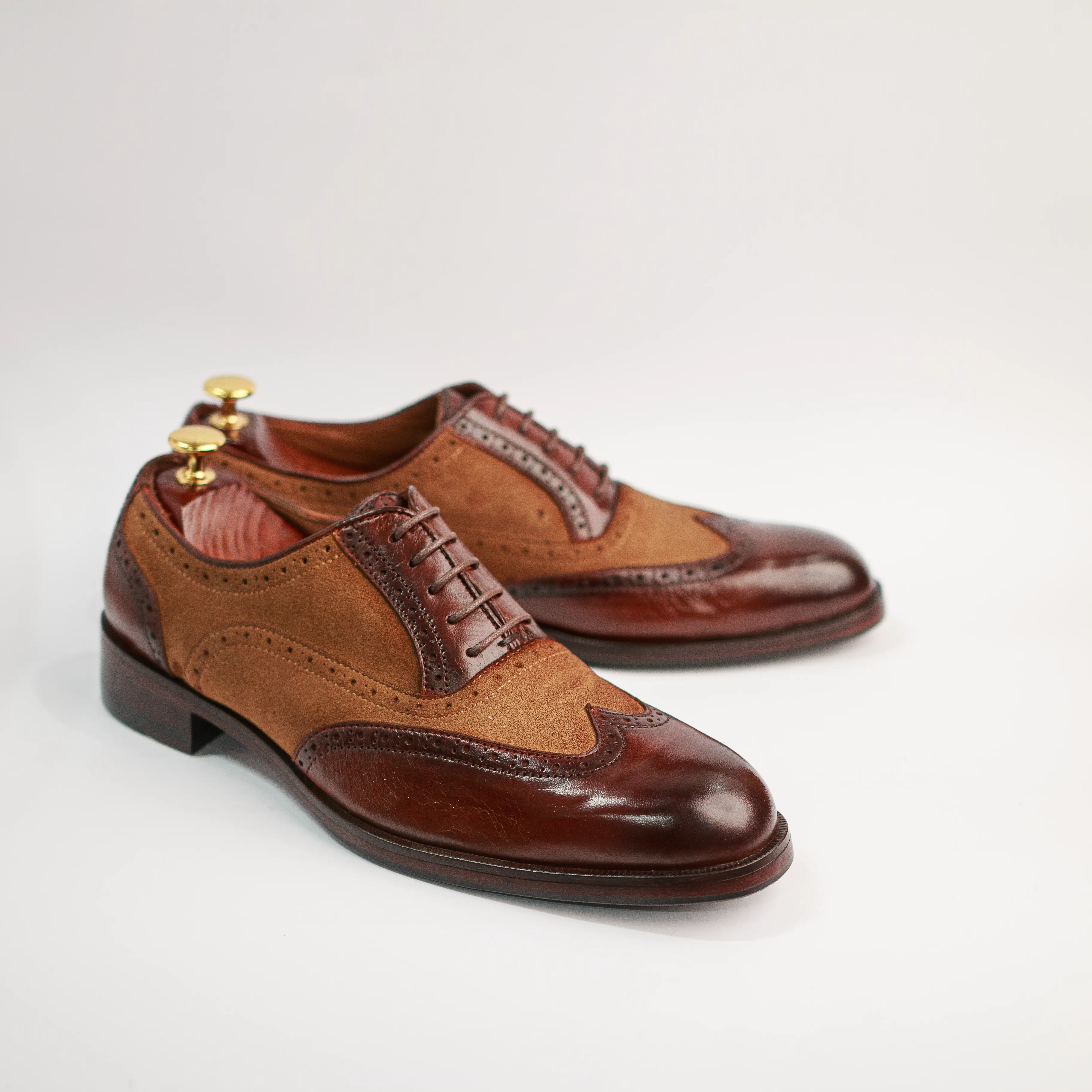 Windsor - Dark Brown & Tan Smart Office Wear