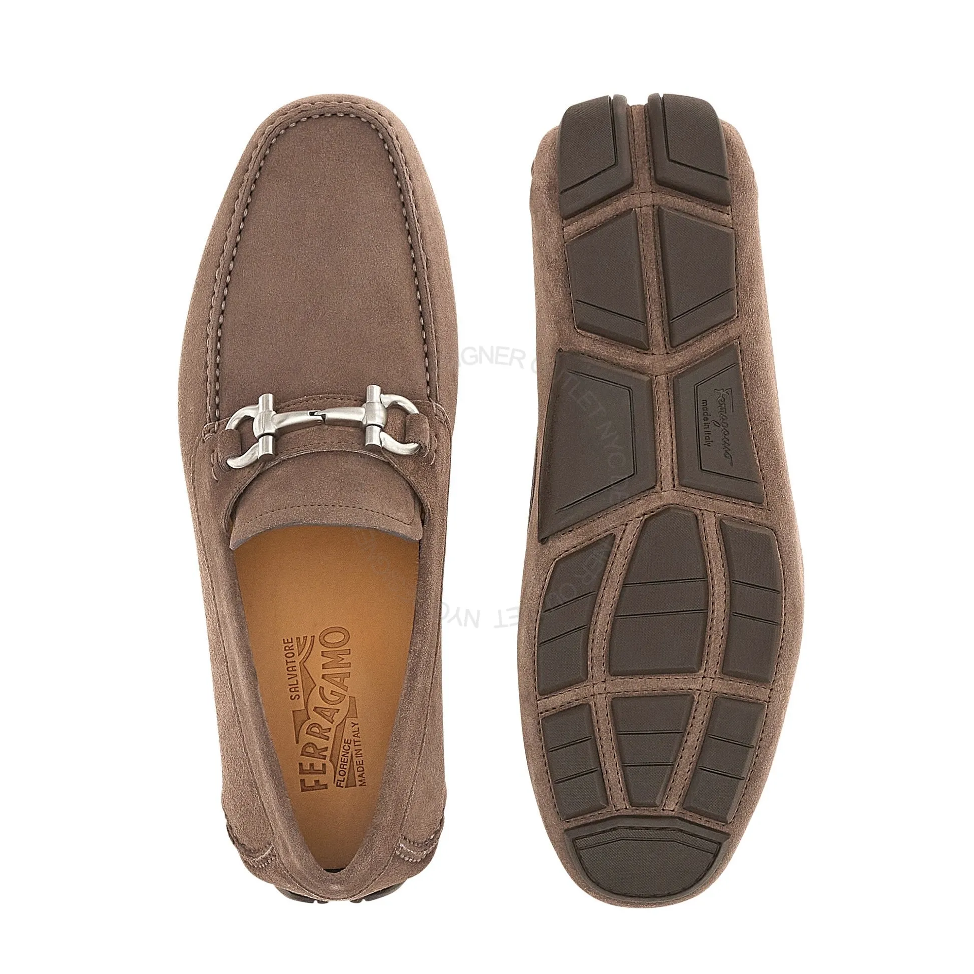 Shock Absorbing Easy Fit Shoes Ferragamo Parigi Drivers