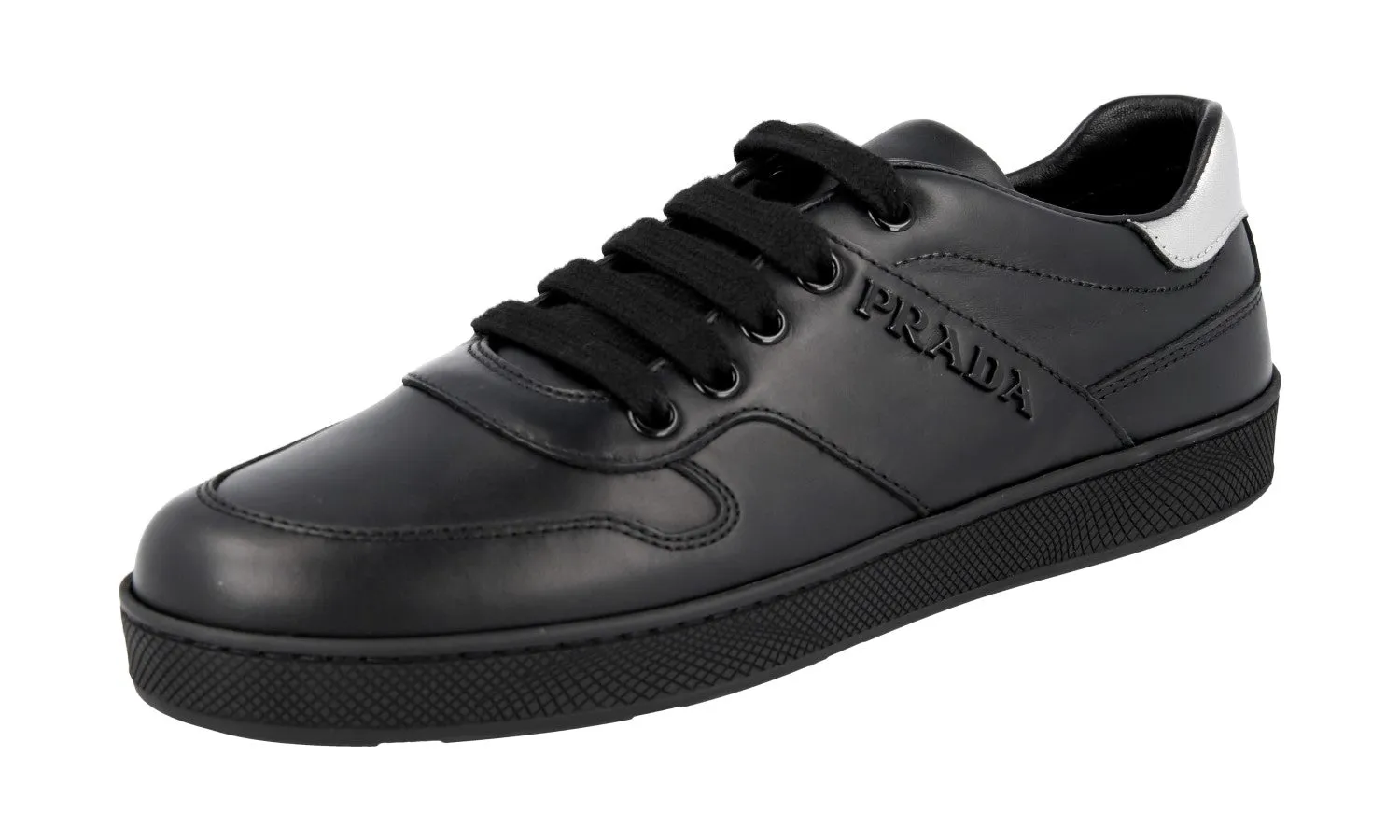 Multi Look Prada Women's Black Leather Sneaker 3E6409