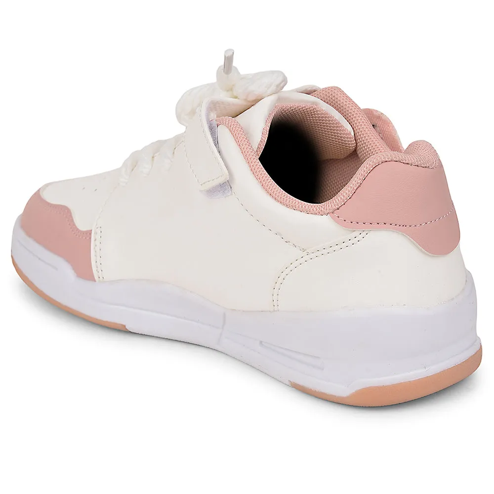 Leap7x Peach Casual Lacing Sneakers For Kids ENVY-2 By Liberty cold - weather