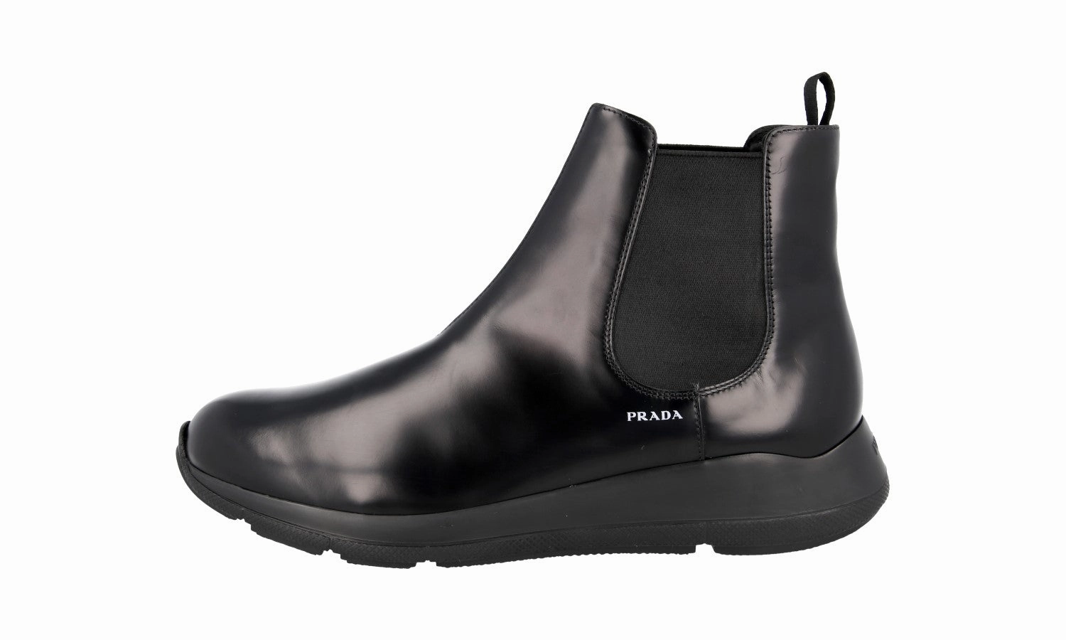 Daily Choice Classic Wear Prada Men's Black Brushed Spazzolato Leather Half-Boot 4T3331
