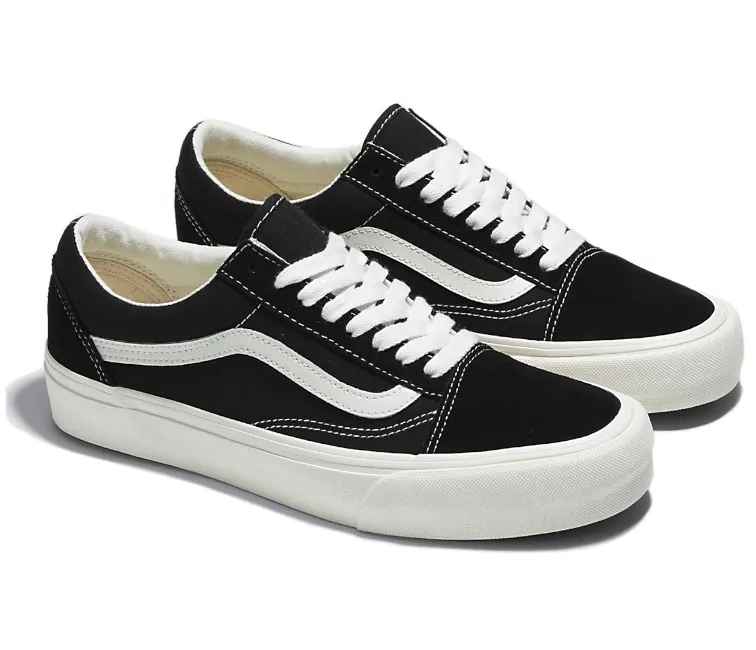 running shoes for fitness buffs perforated upper Vans Old Skool VR3 (Black/Marshmallow)