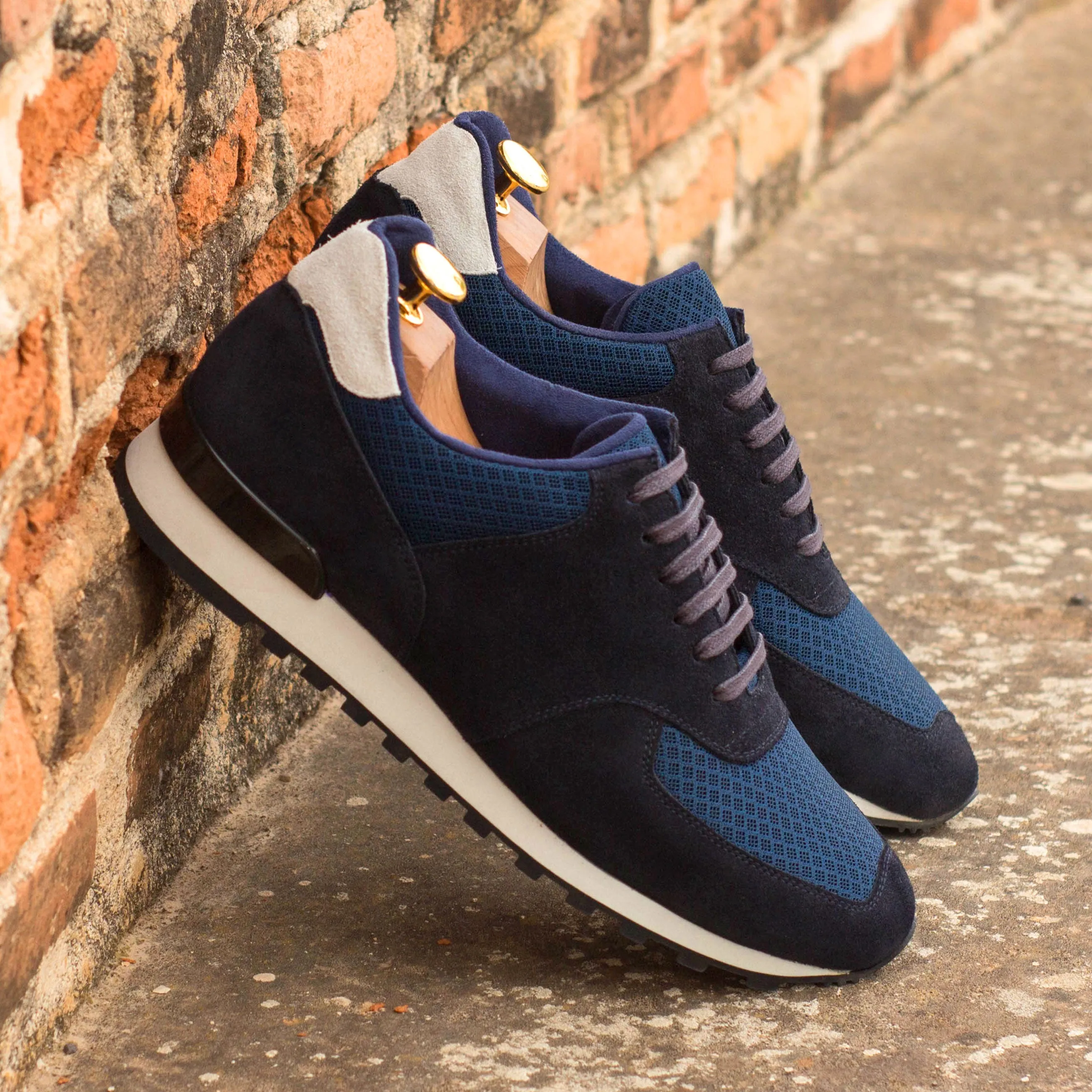 Road Fit waterproof membrane Navy Suede & Mesh Jogger Sneakers