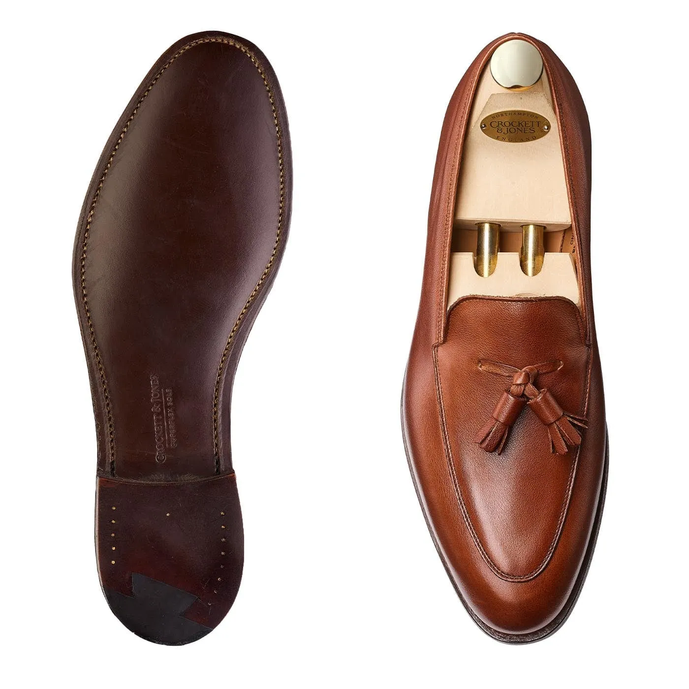 Versatile Style Padded Tongue Antibes Chestnut Milled Calf