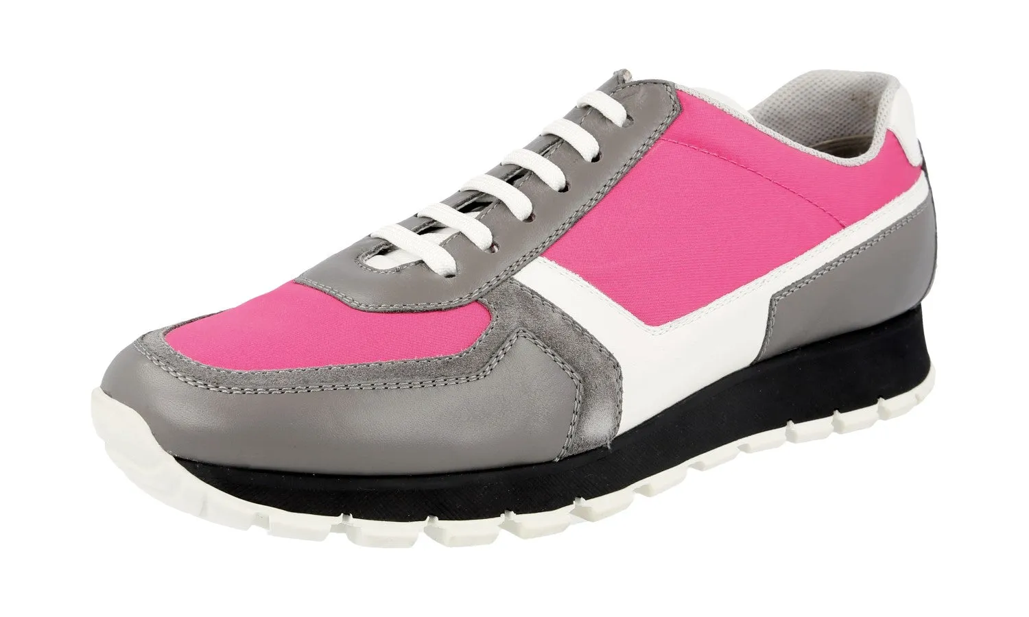 Prada Women's Multicoloured Leather Sneaker 3E6026 Daily Training