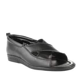 Coolers Formal (Black) Sandals For Men 7194-118 By Liberty Quick Buckle Active Footwear