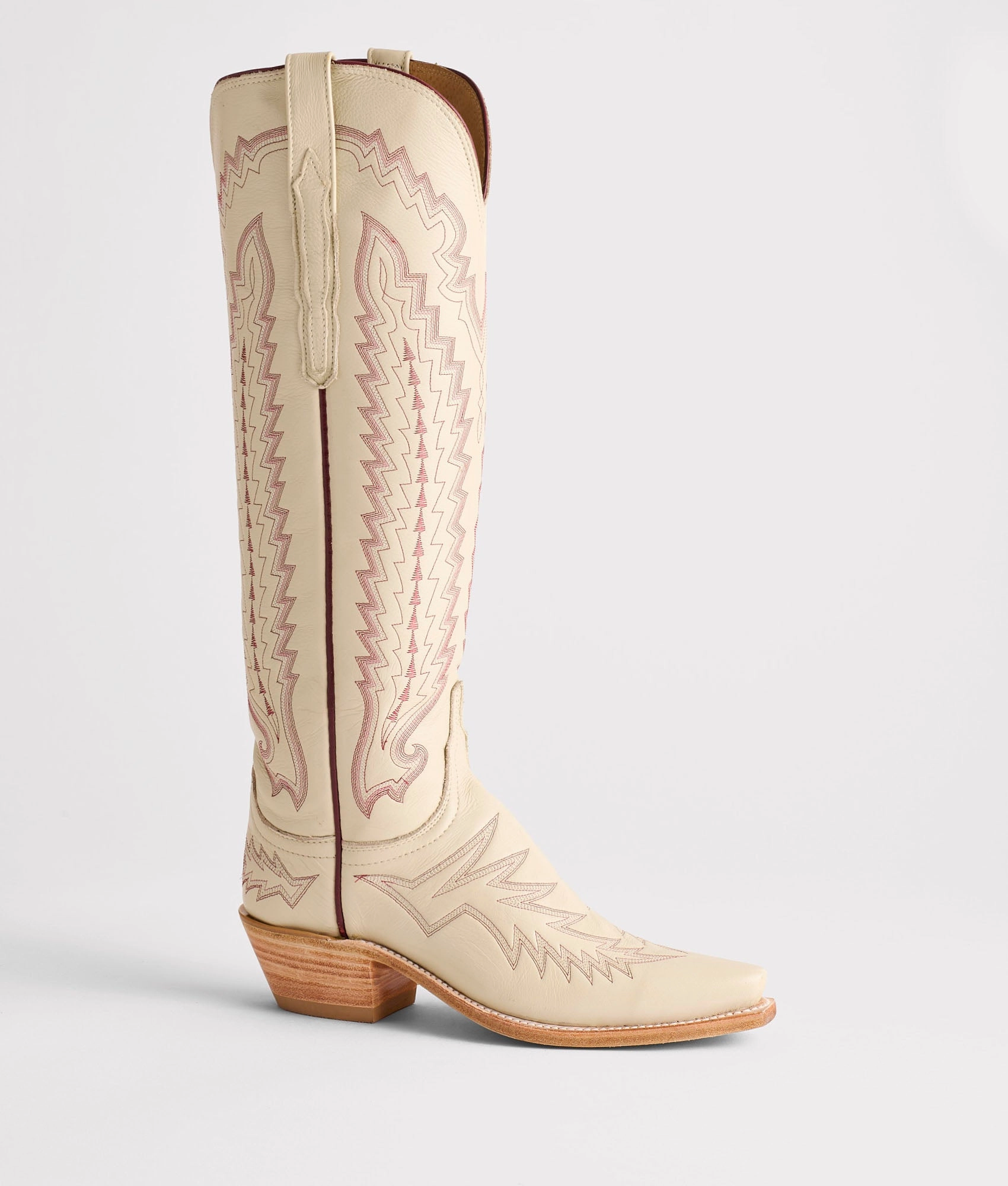 Chic Winter Protection Priscilla :: Glitz Cream W/ Maroon Stitching