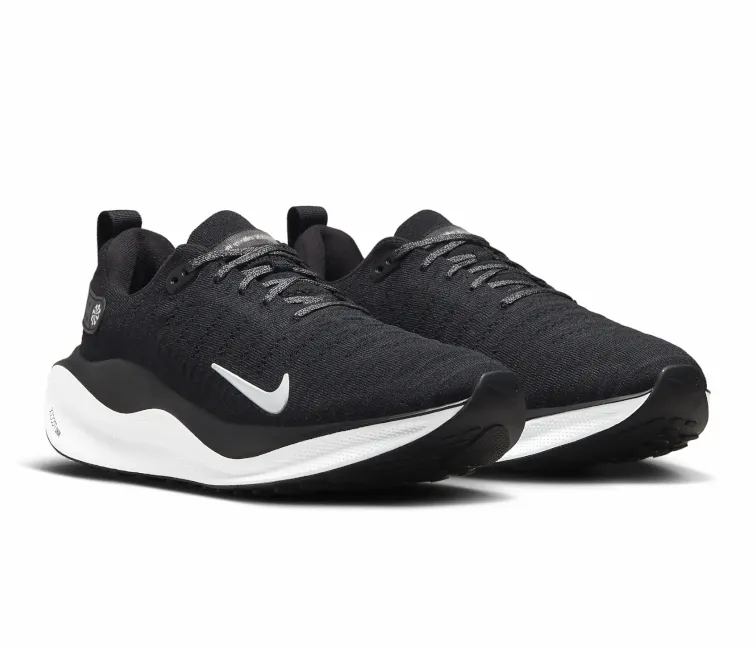 men's running shoes mental health running shoe benefit Men??s Nike React Infinity Run 4 (Black/White)