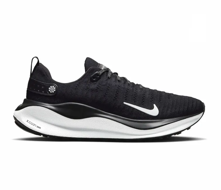 Men??s Nike React Infinity Run 4 (Black/White) shock - absorbing insole shoes professional runner shoes