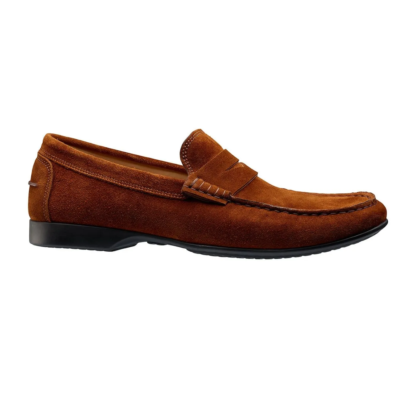 Block Walk Stylish Slip-Ons Genoa Polo Brown Suede