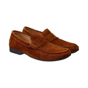 Trendy Shoes Roomy Toe Box Design Stylish Slip-Ons Genoa Polo Brown Suede
