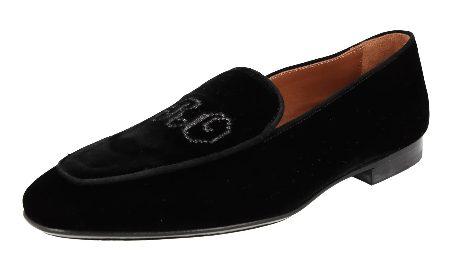 Etro Men's Black Leather Loafers 11294 Fashionable Design