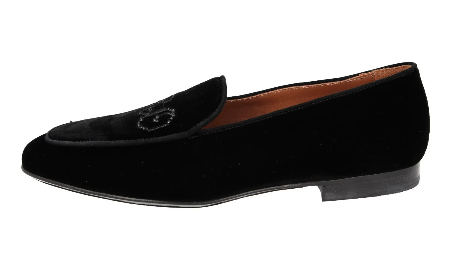 Etro Men's Black Leather Loafers 11294 Lightweight Build