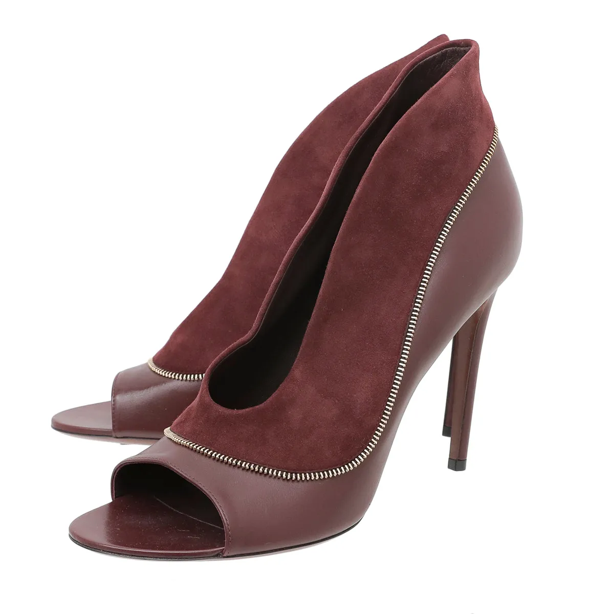 Louis Vuitton Burgundy Suede Perfecto Pump 41 Cushioned Anti Odor Urban Stroll
