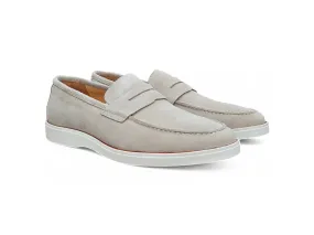 Soft Path Supple Suede Penny Loafer with Sporty Sole