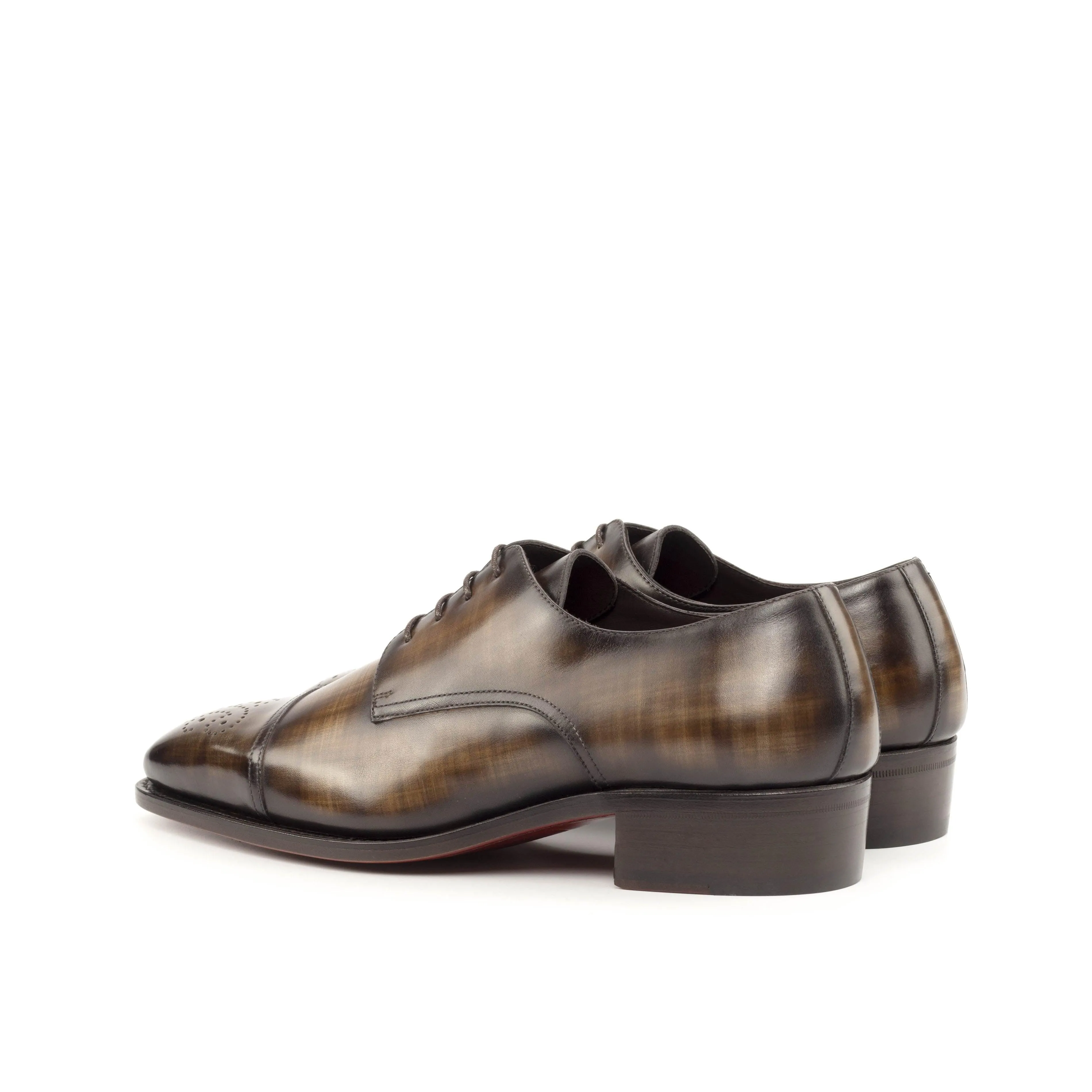 High Society Papiro Patina Leather Derby Shoes