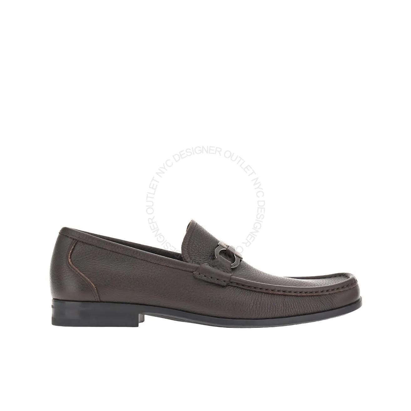 Ferragamo Grandioso Brown Moccasins Breathable Flats Slip Resistant Soles