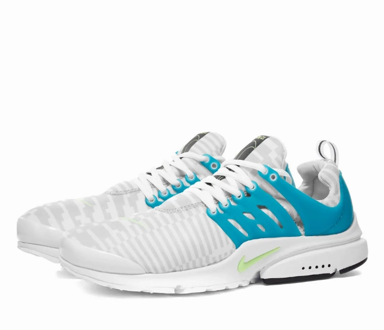 running on road minimalist running gear Nike Air Presto Men's (White/Lime Glow)