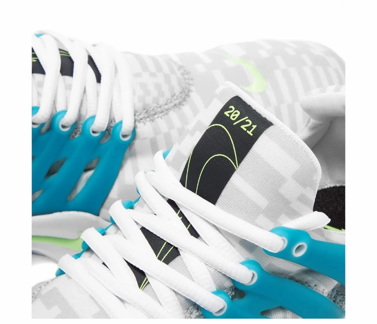 Nike Air Presto Men's (White/Lime Glow) elevated - heel running option Heavy Cushioning