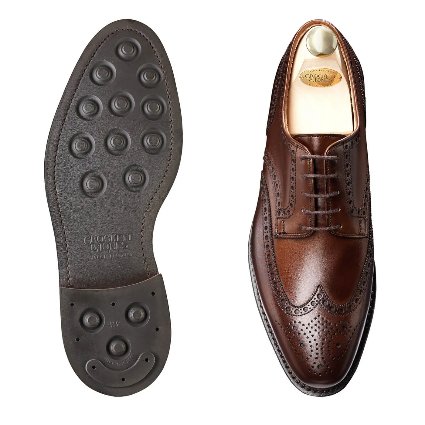 Boss Shade Swansea Dark Brown Burnished Calf