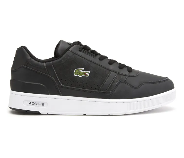 Racing - shoes running in a boardwalk area shoes Men's Lacoste T-Clip 222 9 (Black/White)