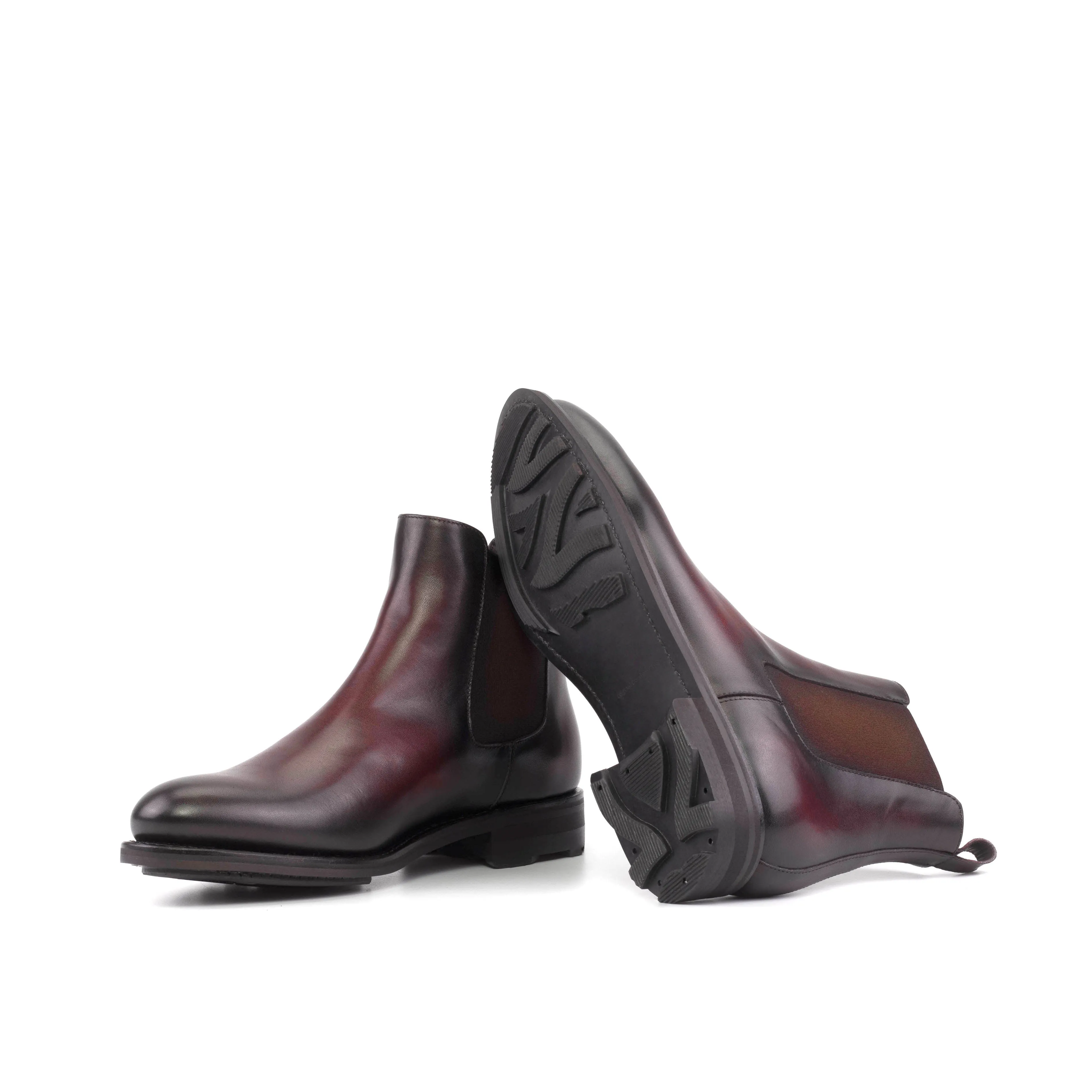 Office Outfit Versatile Looks Burgundy Calf Leather Chelsea Boots