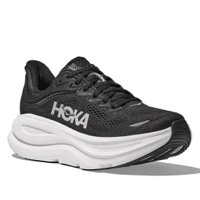 Slim Shape Mens Hoka Bondi 9 in Black/White