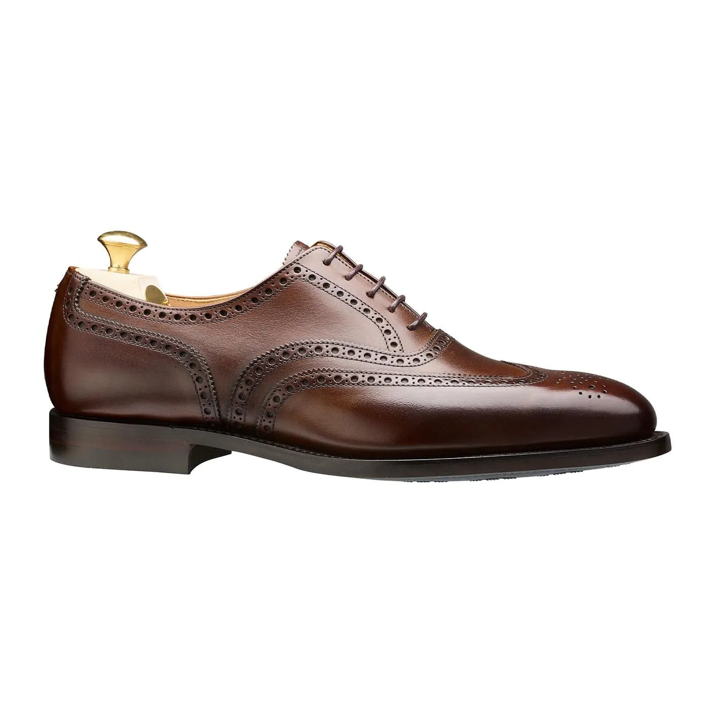 Westgate 2 Dark Brown Burnished Calf Classic Office Lace-ups Smooth Form Tailoring Fan
