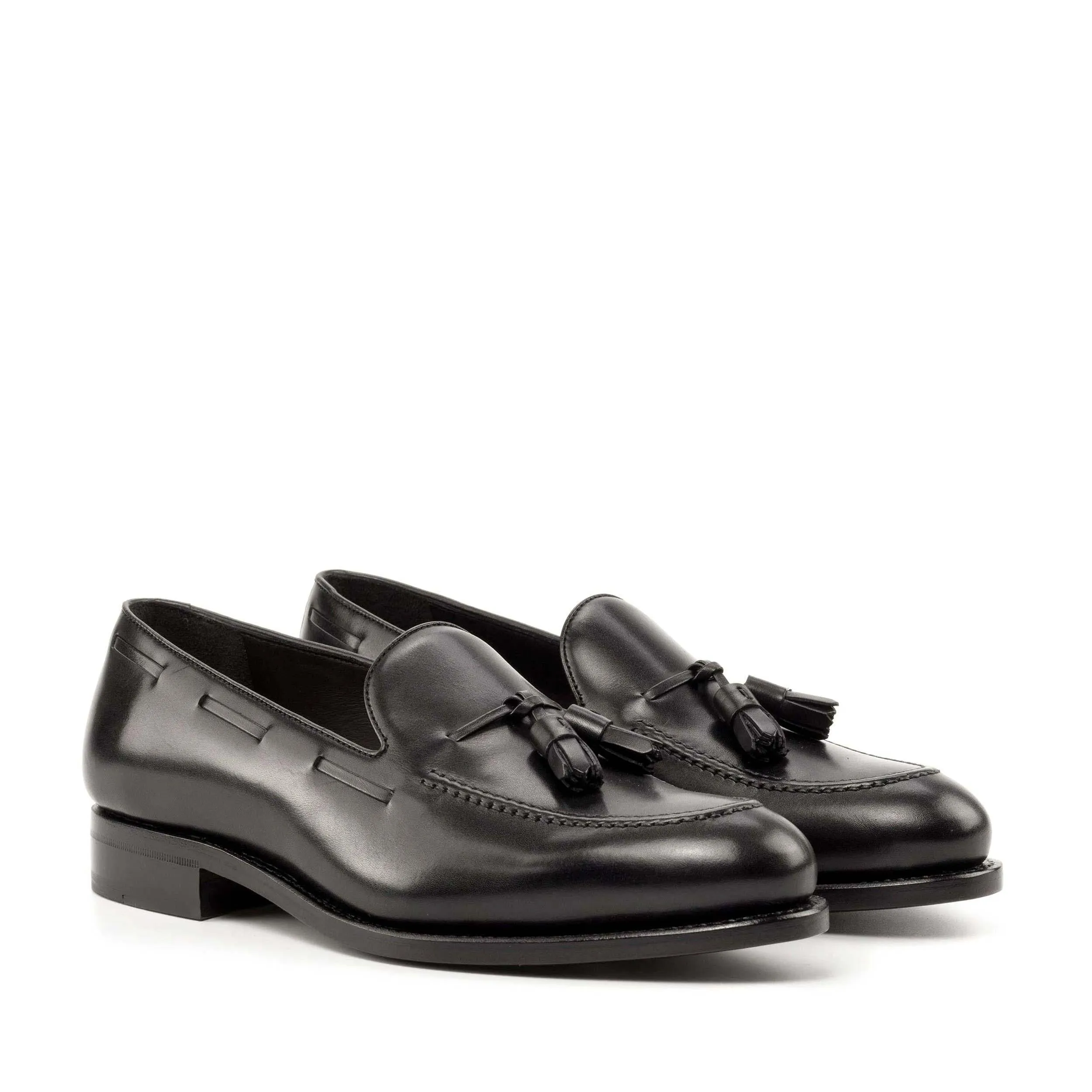 Soft Soles Tassel Loafer black box calf