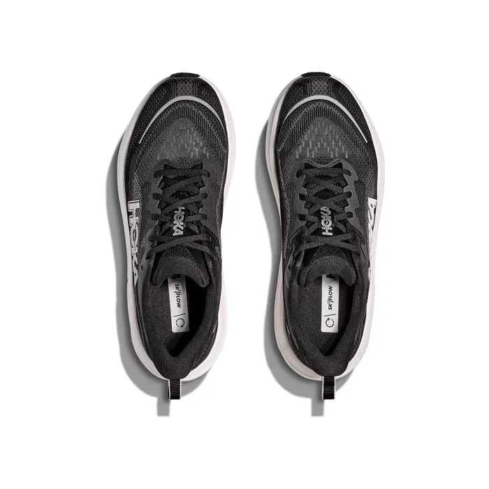 Mens Hoka Skyflow in Black/White Light Structure