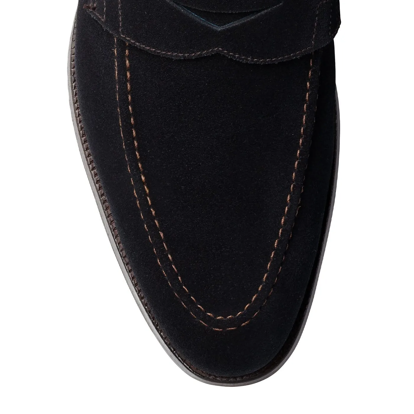 Teign Navy Suede Smooth Lining Four Season Comfortable Footbed