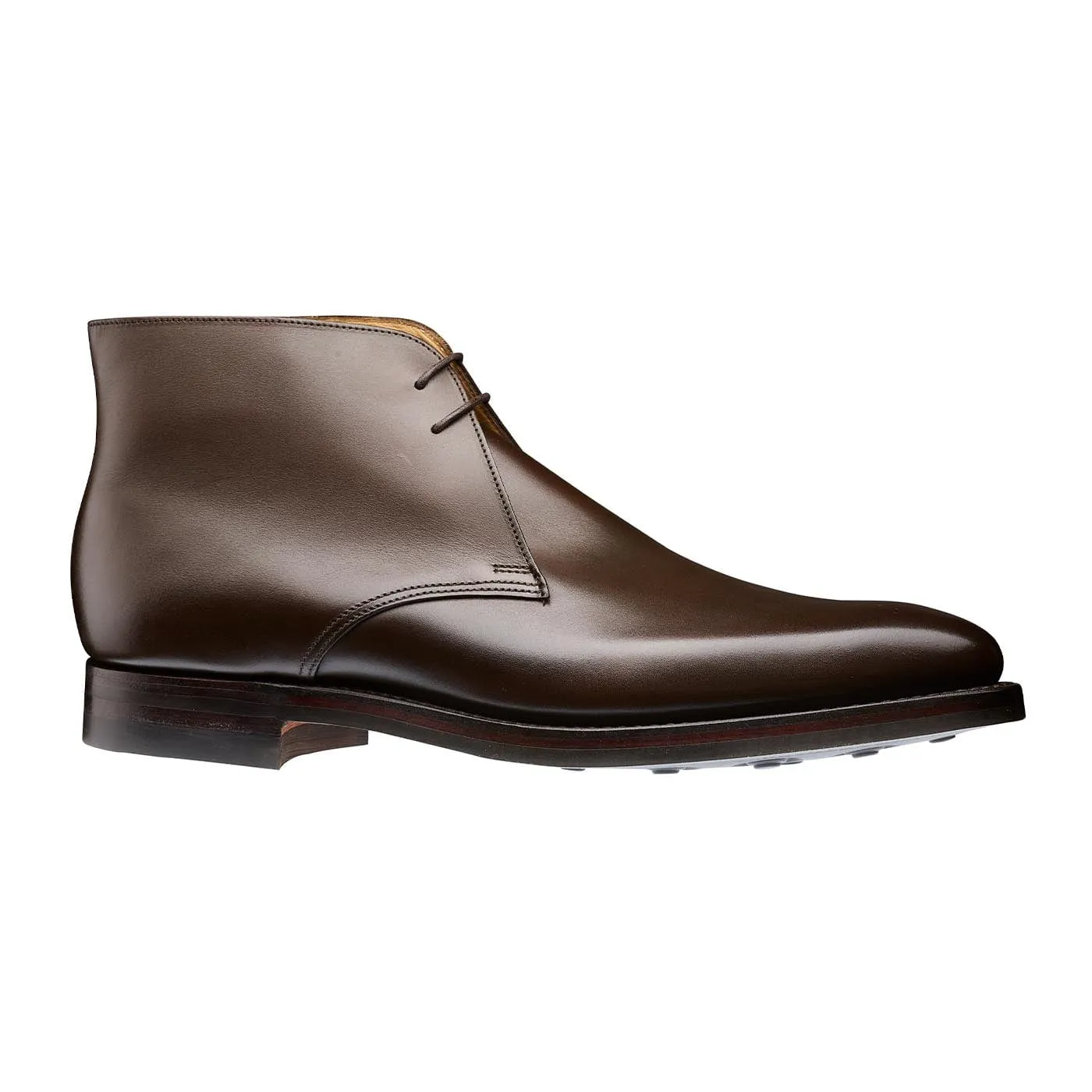 Mid Heel Tetbury Dark Brown Wax Calf