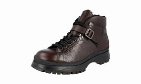 Prada Men's Brown Leather Brixxen 2tgxxx 999 F0003 Half-Boot 2TGXXX Clean Layers