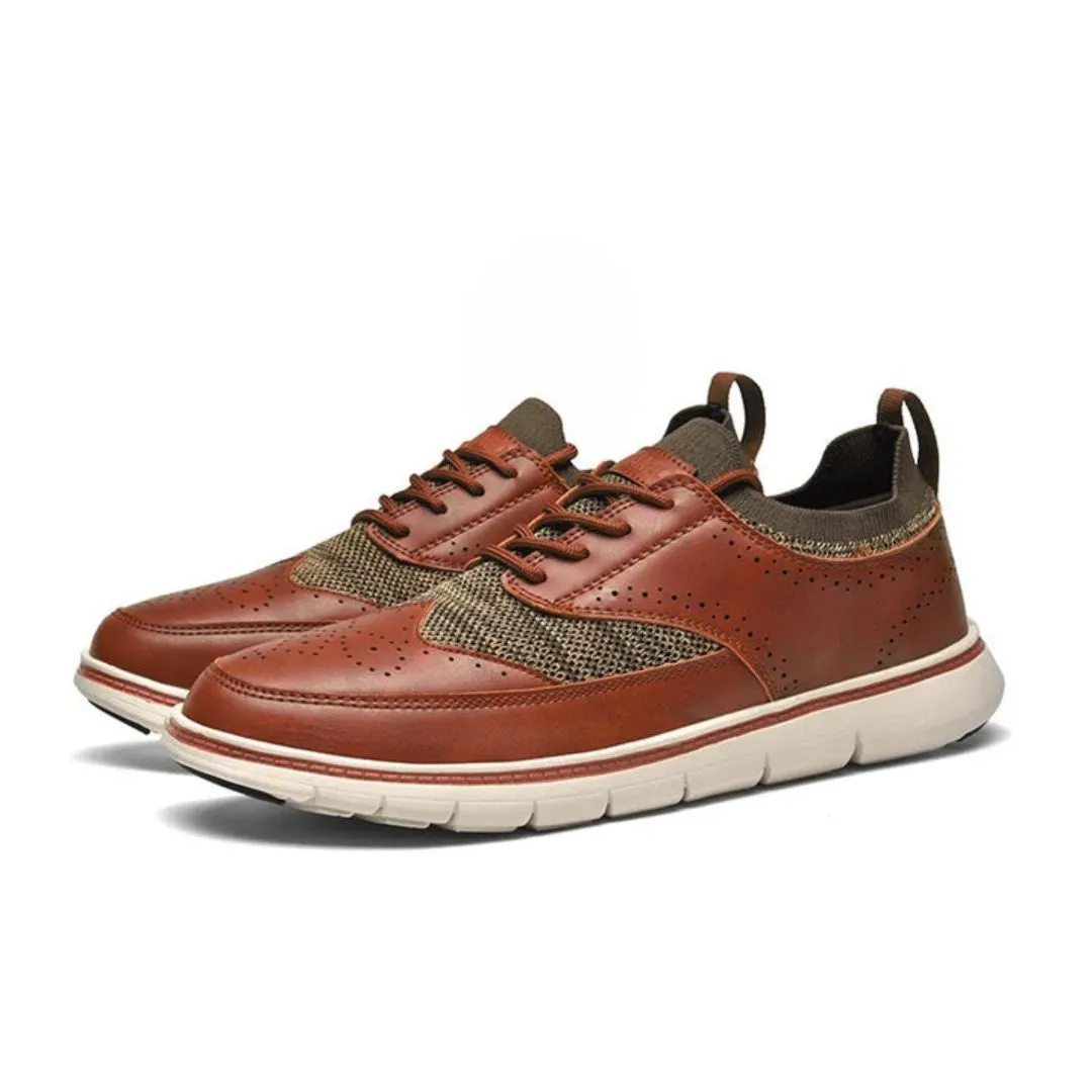 Luca Classic Leather Sneakers Clean Fit Cool Touch