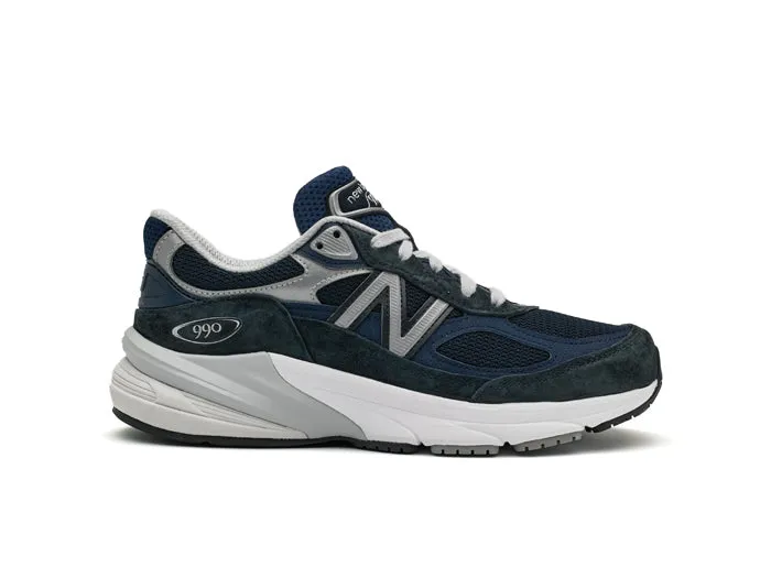 Durable Outsole Design Flexible Use Mens New Balance Made in USA 990v6 in Navy/Navy