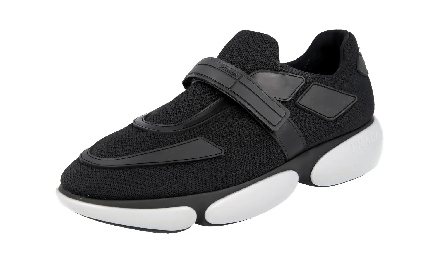 Prada Women's Black Cloudbust Sneaker 1E293I Cushioned Midsole TPU plate