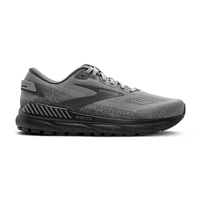 Energy Return System Mens Brooks Running Beast GTS 24 in Primer Grey/Ebony