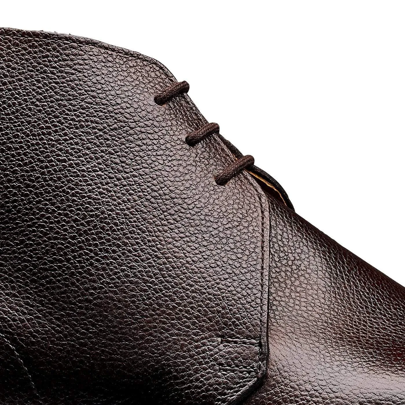 Long Wear Chukka Dark Brown Pebble Grain