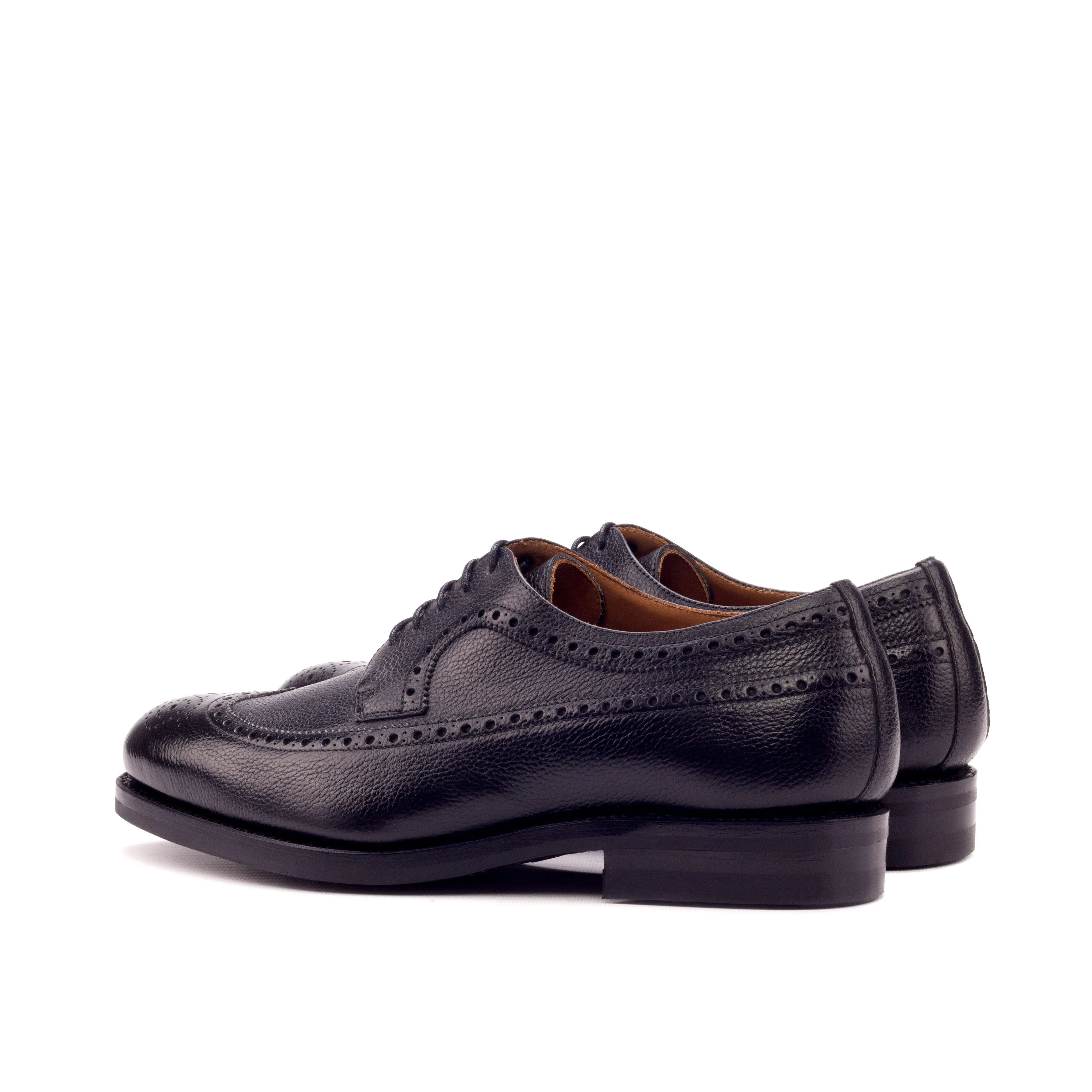 Black Full Grain Leather Longwing Blucher State Dinner